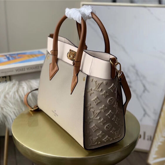 ルイヴィトン オンマイサイド MM コピー 人気★2WAY ショルダーバッグ トート レザーM53825